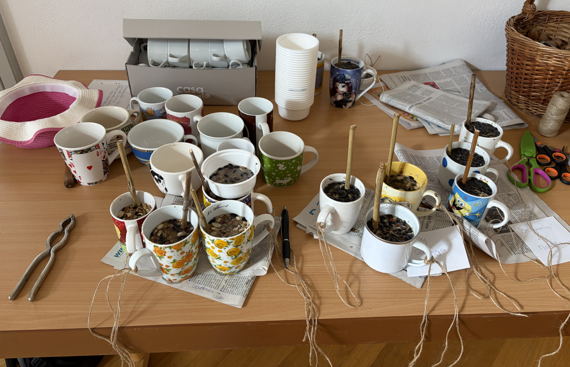 Die Naturkids bei der Arbeit.