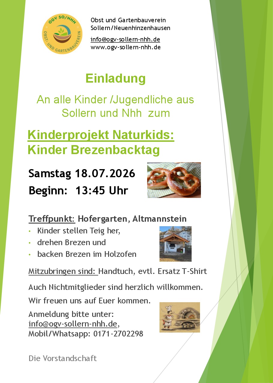 Einladung Brot Backen