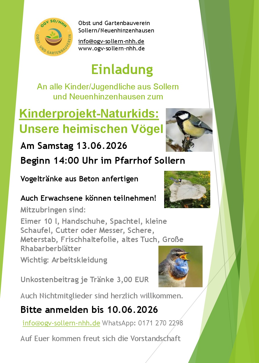 Einladung Naturkids 13. Juni 2026