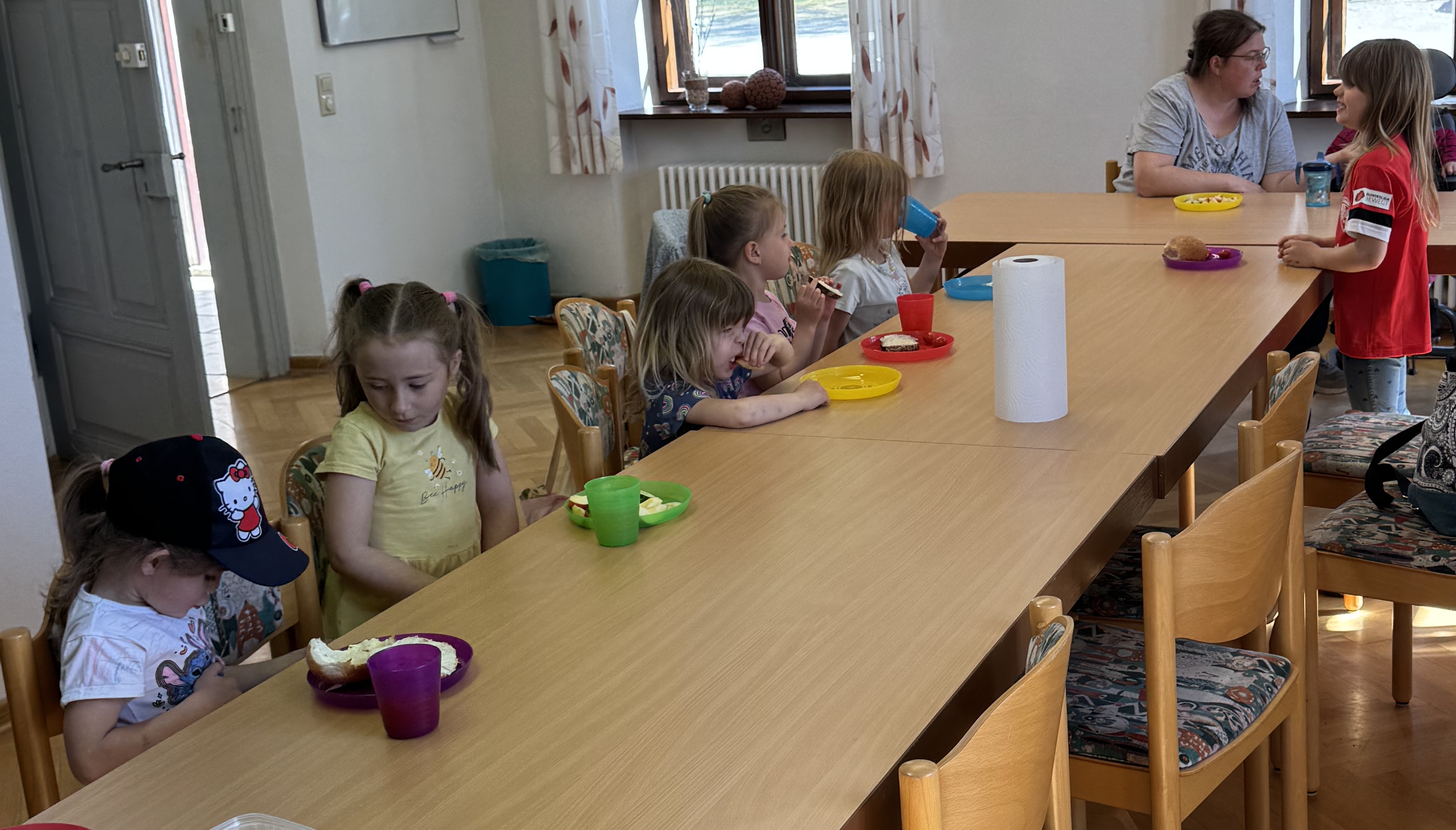 Die Naturkids bei der Arbeit.