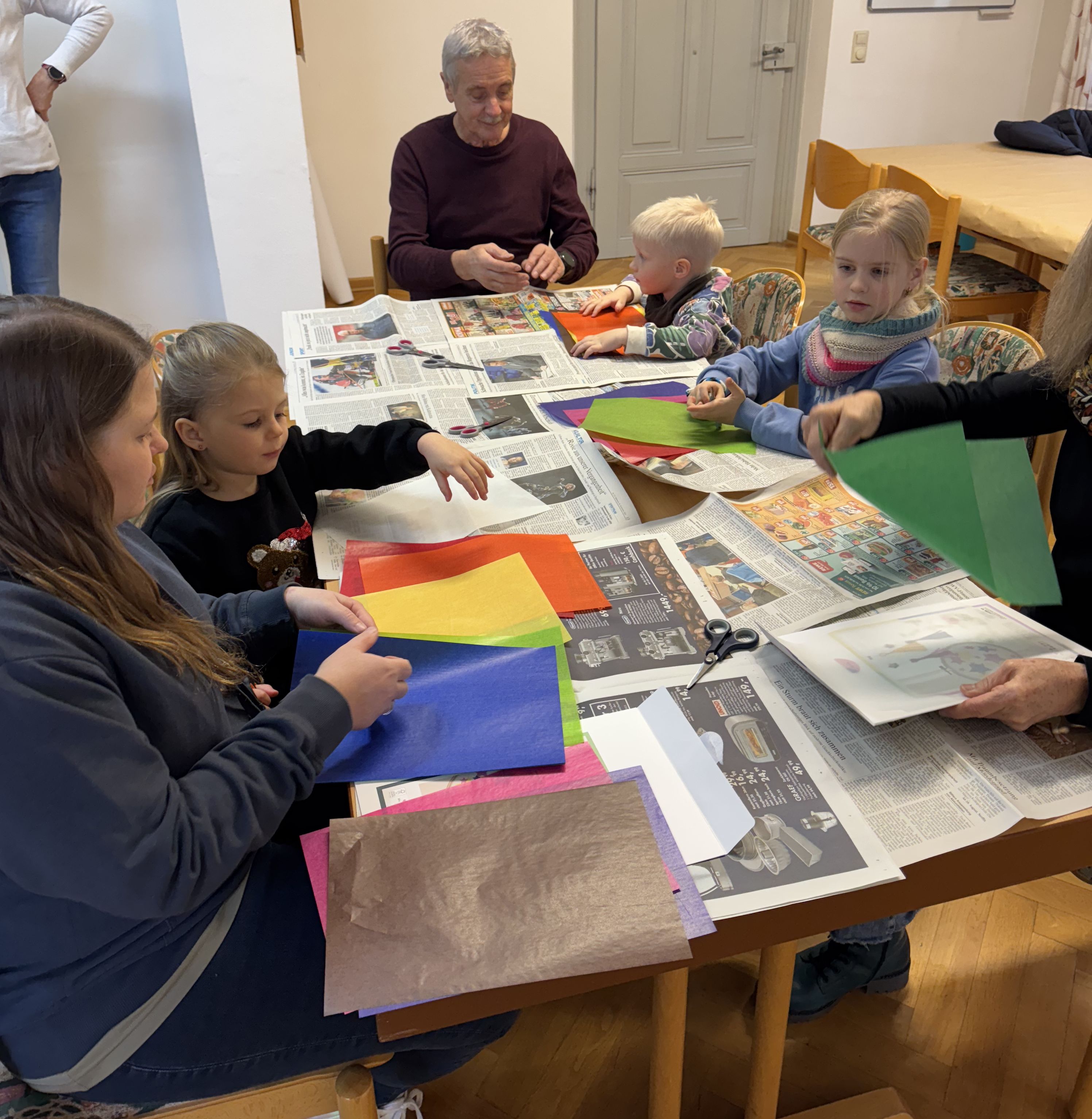 Die Naturkids bei der Arbeit.