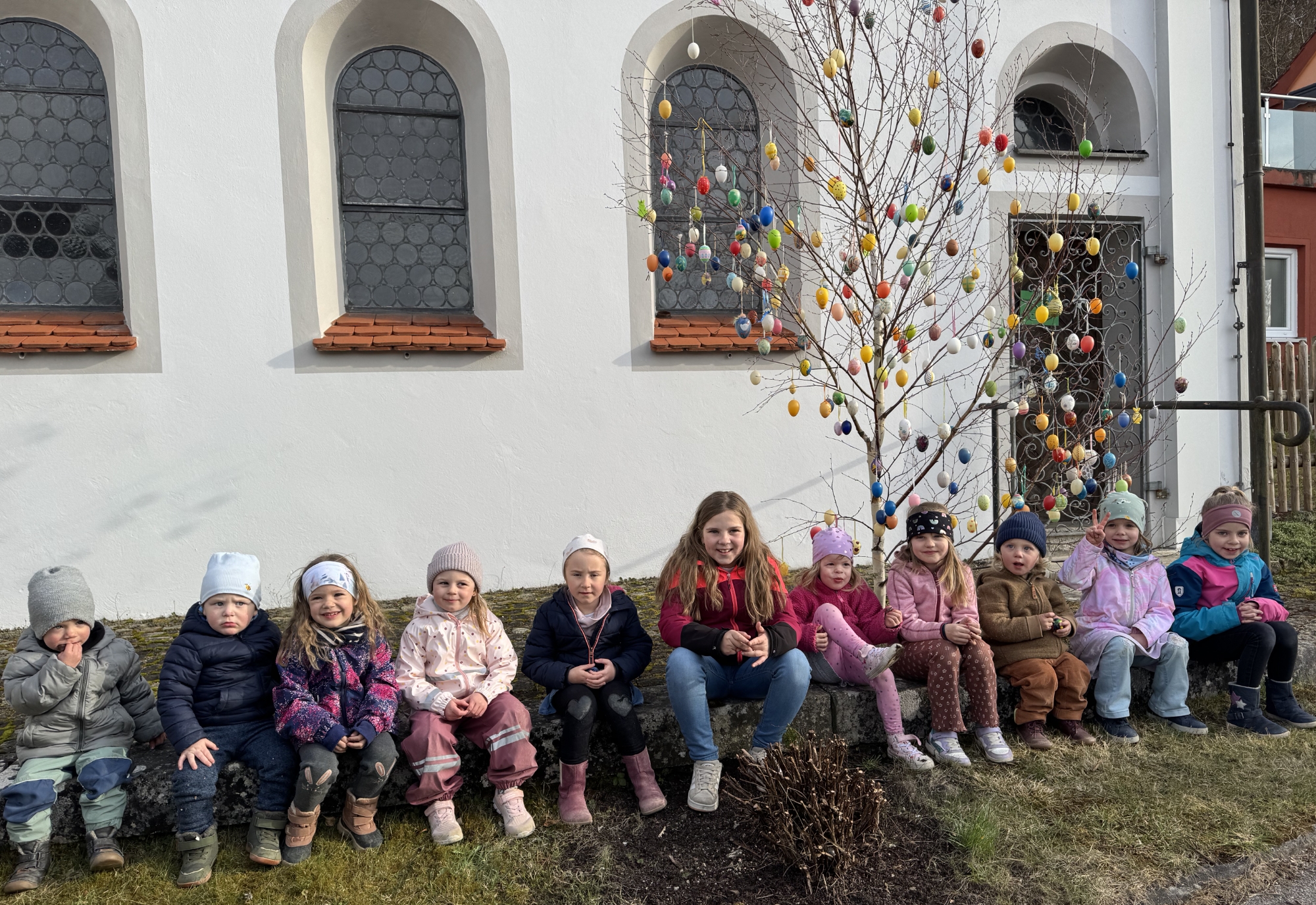 Die Naturkids bei der Arbeit.